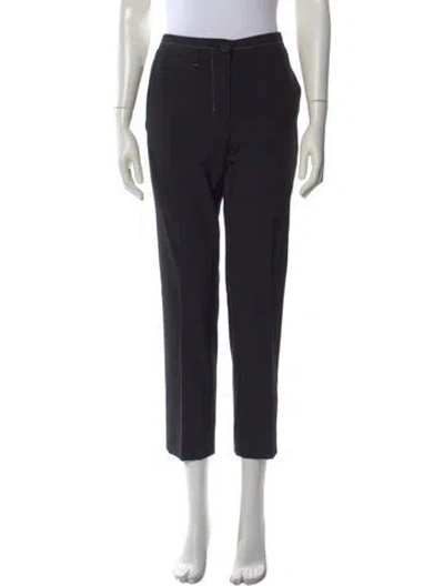 Pre-owned Helmut Lang Wool Straight Leg Pants In Black