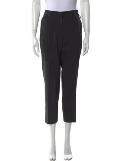 Pre-owned Helmut Lang Wool Straight Leg Pants In Black