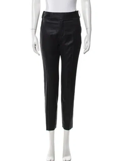 Pre-owned Helmut Lang Wool Straight Leg Pants In Black