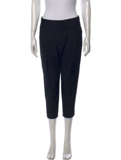 Pre-owned Helmut Lang Wool Straight Leg Pants In Black