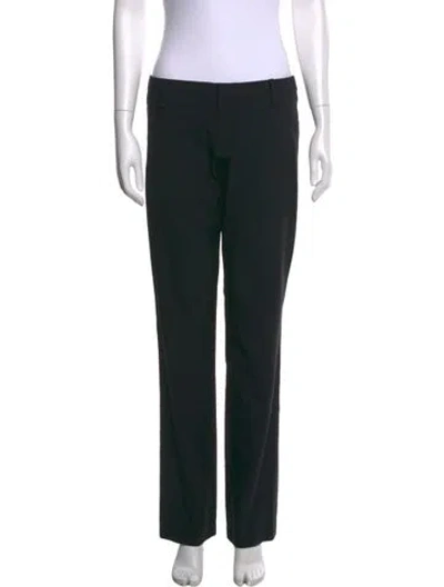 Pre-owned Helmut Lang Wool Straight Leg Pants In Black