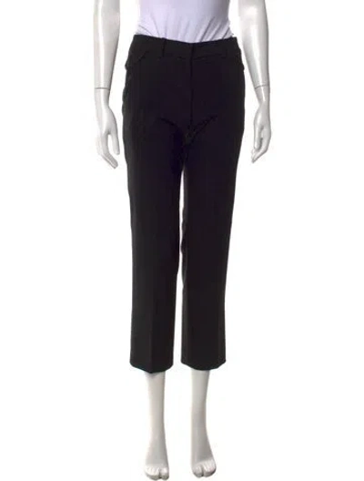 Pre-owned Helmut Lang Wool Straight Leg Pants In Black