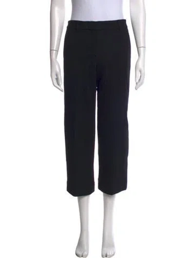 Pre-owned Helmut Lang Wool Straight Leg Pants In Black