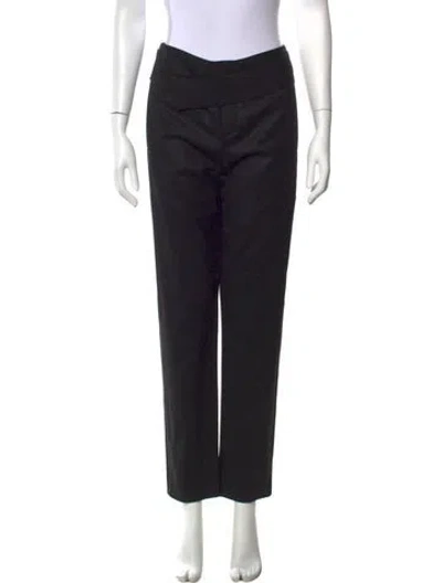 Pre-owned Helmut Lang Wool Straight Leg Pants In Black