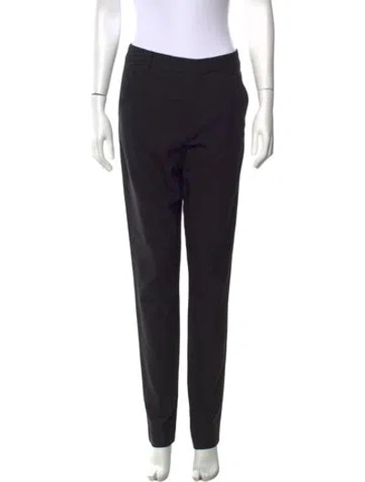 Pre-owned Helmut Lang Wool Straight Leg Pants In Black