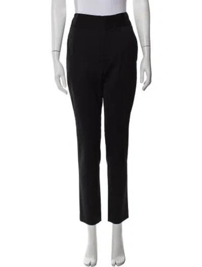 Pre-owned Helmut Lang Wool Straight Leg Pants In Black