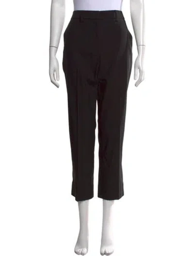 Pre-owned Helmut Lang Wool Straight Leg Pants In Black