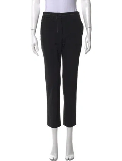 Pre-owned Helmut Lang Wool Straight Leg Pants In Black