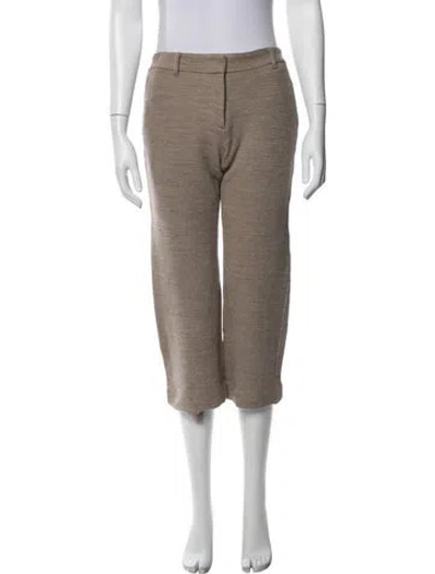 Pre-owned Helmut Lang Wool Straight Leg Pants In Neutral