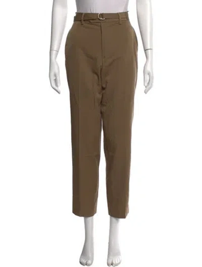 Pre-owned Helmut Lang Wool Straight Leg Pants In Neutrals