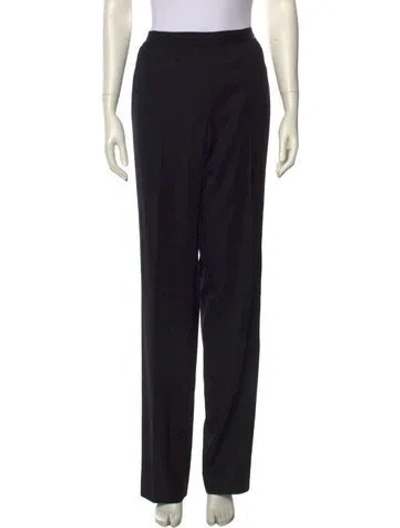 Pre-owned Helmut Lang Wool Straight Leg Pants W/ Tags In Black