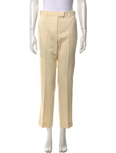 Pre-owned Helmut Lang Wool Straight Leg Pants W/ Tags In Neutrals