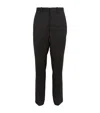 HELMUT LANG WOOL STRAIGHT TAILORED TROUSERS