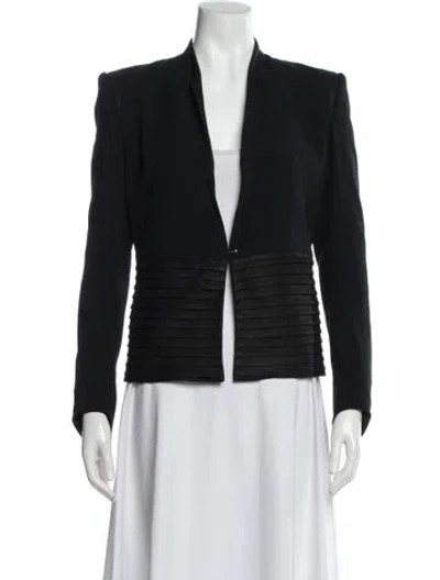 Pre-owned Helmut Lang Wool Striped Jacket In Black