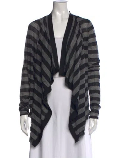 Pre-owned Helmut Lang Wool Striped Sweater In Black