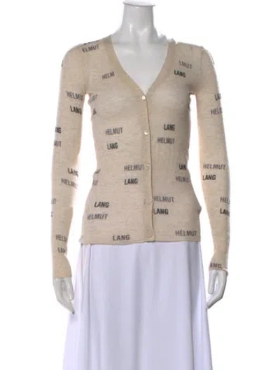 Pre-owned Helmut Lang Wool Striped Sweater In Neutral