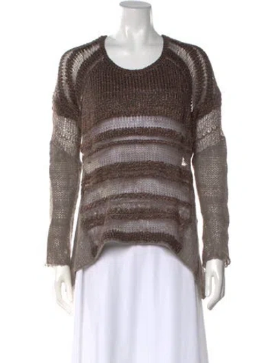 Pre-owned Helmut Lang Wool Striped Sweater In Neutral