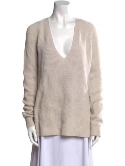 Pre-owned Helmut Lang Wool Striped Sweatshirt In Neutral