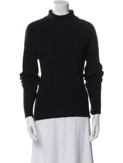 Pre-owned Helmut Lang Wool Turtleneck Sweater In Blue