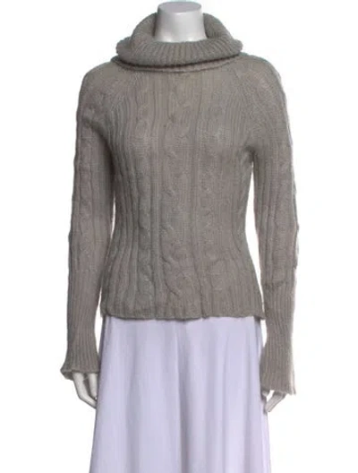 Pre-owned Helmut Lang Wool Turtleneck Sweater In Gray