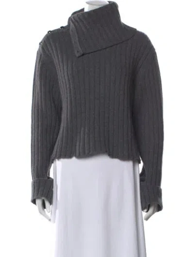Pre-owned Helmut Lang Wool Turtleneck Sweater In Gray