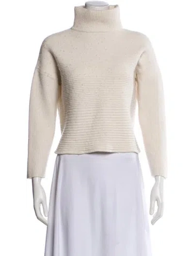 Pre-owned Helmut Lang Wool Turtleneck Sweater In Neutral