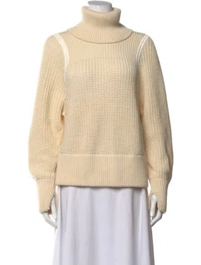Pre-owned Helmut Lang Wool Turtleneck Sweater In Neutrals