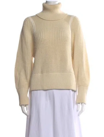 Pre-owned Helmut Lang Wool Turtleneck Sweater In Neutrals