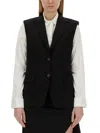 Helmut Lang Wool Vest In Black