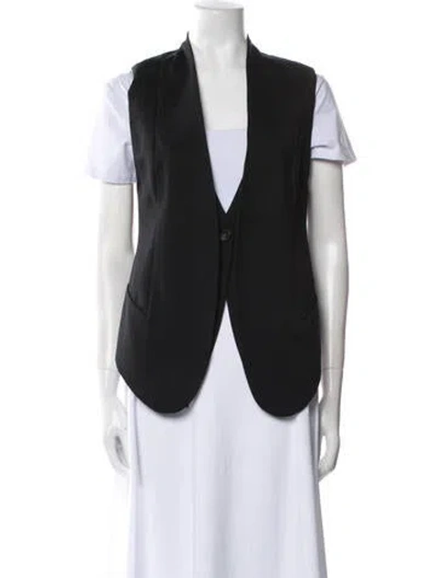 Pre-owned Helmut Lang Wool Vest In Black