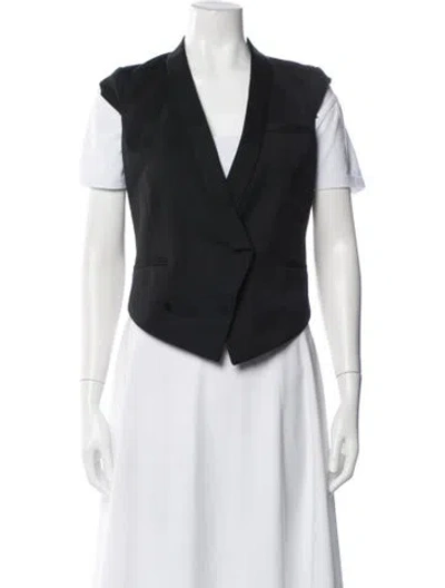 Pre-owned Helmut Lang Wool Vest In Black