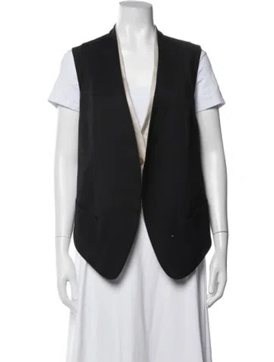 Pre-owned Helmut Lang Wool Vest In Black