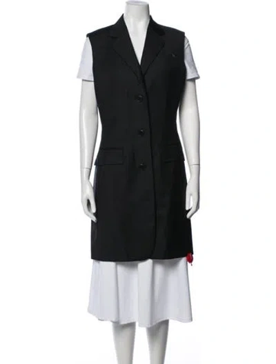 Pre-owned Helmut Lang Wool Vest In Black
