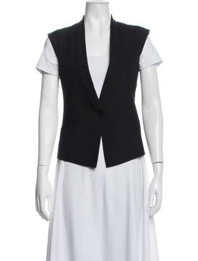 Pre-owned Helmut Lang Wool Vest In Black