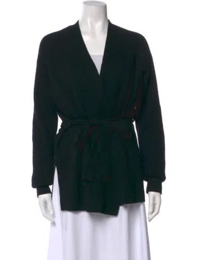 Pre-owned Helmut Lang Wool V-neck Sweater In Black