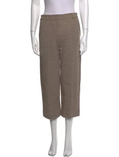 Pre-owned Helmut Lang Wool Wide Leg Pants In Neutrals