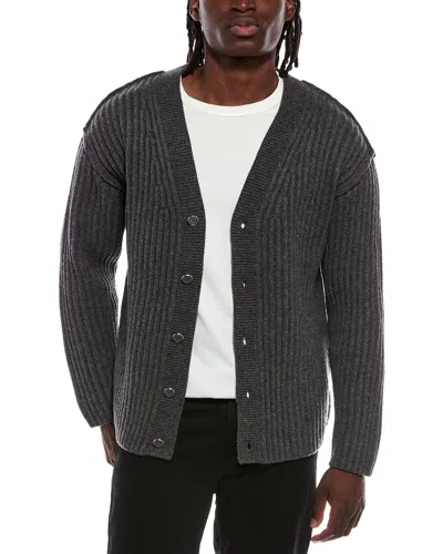 Helmut Lang Wool-blend Cardigan In Black