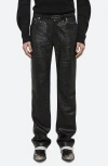 Helmut Lang Hole-punched Worker Pants In Black