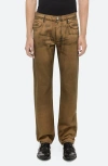 Helmut Lang Worker Jeans In Waxed Oil Stain