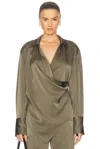 HELMUT LANG WRAP BLOUSE