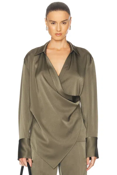 HELMUT LANG WRAP BLOUSE