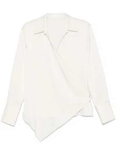 Helmut Lang Wrap Shirt In Neutrals