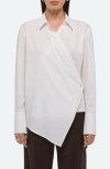 Helmut Lang Relaxed Wrap Shirt In White