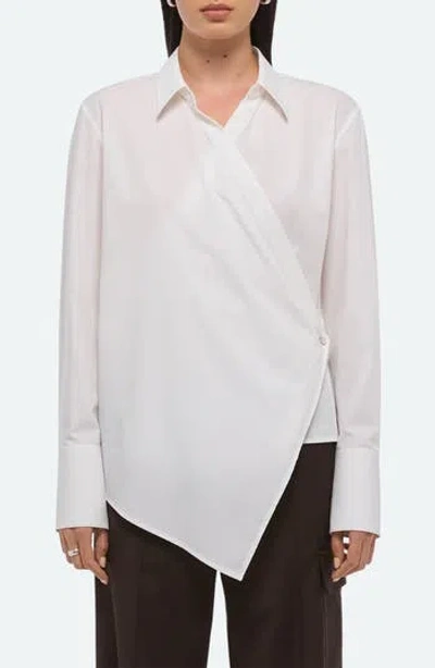 Helmut Lang Wrap Shirt In White