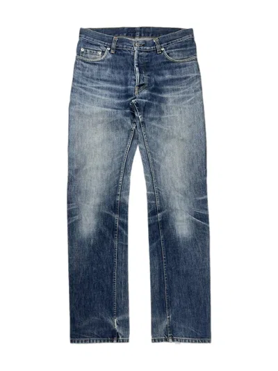 Pre-owned Helmut Lang X Vintage 1998 Helmut Lang Faded Blue Denim Jeans