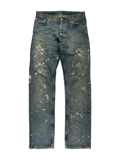 Pre-owned Helmut Lang X Vintage Ss98 Helmut Lang Sanded Painter Denim Jeans In Blue