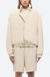 Helmut Lang Zip Bomber Jacket In Brown