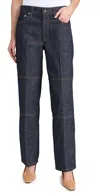 HELMUT LANG ZIP CARPENTER JEANS RAW INDIGO