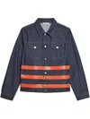 Helmut Lang Zip Trucker Jacket In Blue