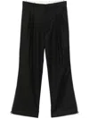 Helmut Lang Zip-detail Pleated Trousers In Black